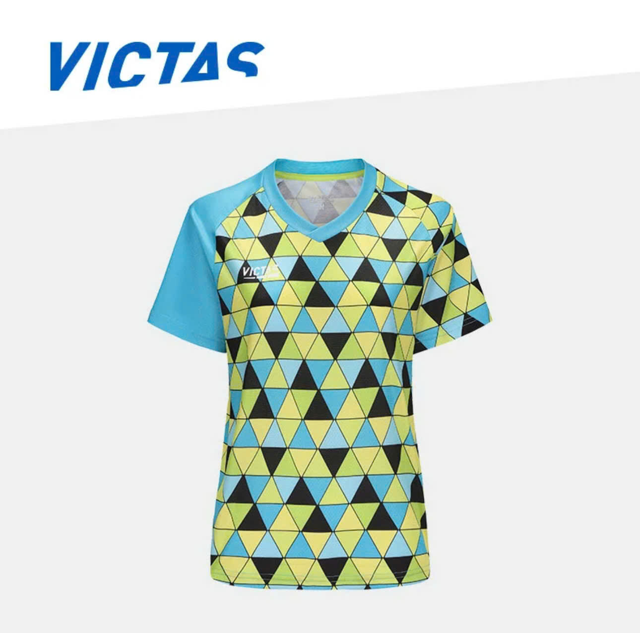 áo phông bóng bàn Victas Colorful Triangle Women's Game Shirt